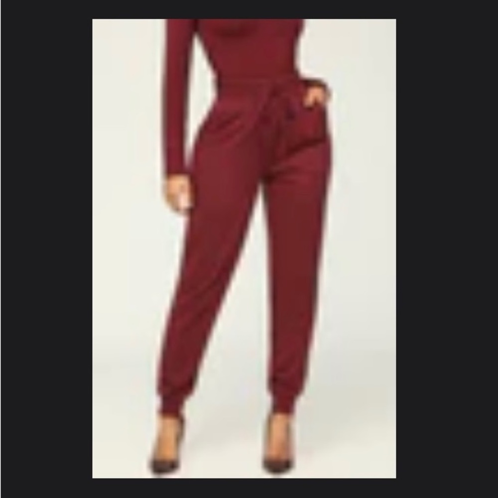 Kosmios Burgundy Joggers Size Small BRAND NEW